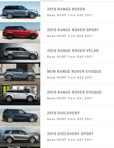 Jeep Wrangler JL Jeep vs Defender land rover base pric