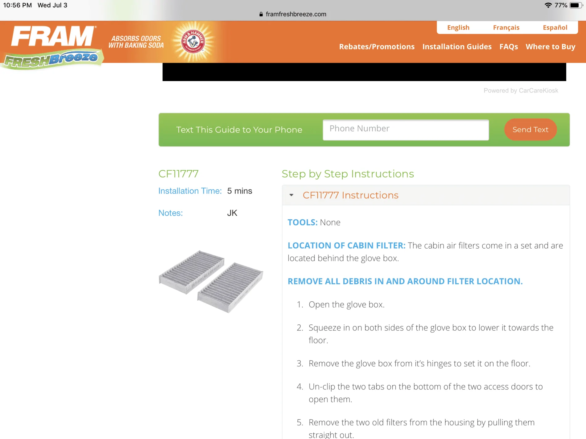 Jeep Wrangler JL Cabin Air Filter - Part# & Servicing 2964E3E1-5A7B-4B07-92C3-8C799C1CEC03