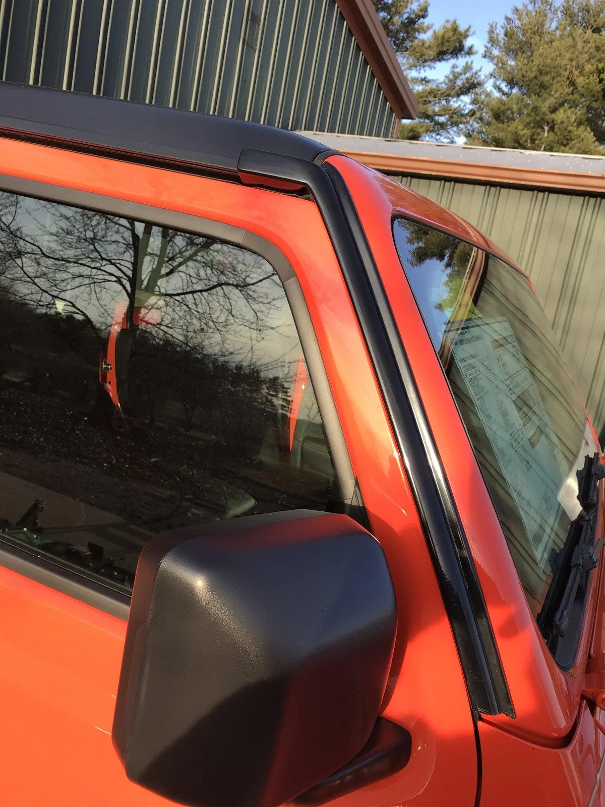 Jeep Wrangler JL Rain Gutter 'Extensions/Block' IMG_4735