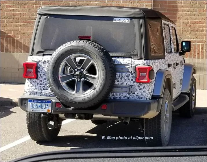 Jeep Wrangler JL JL Startup Vid/Soft top tailgat
