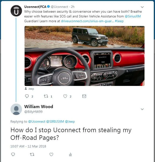Jeep Wrangler JL How do you start a class action lawsuit? CaptureUconnect