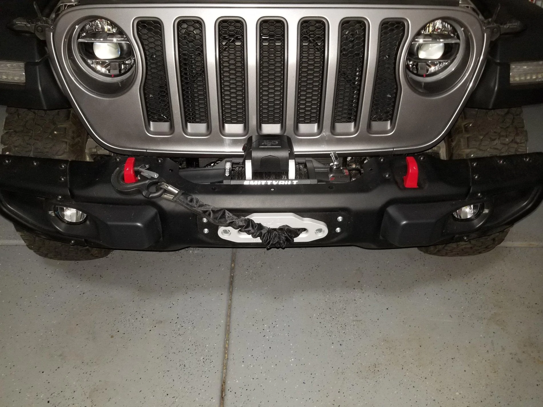 Jeep Wrangler JL Winch installed 20180309_201920