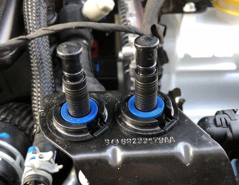Jeep Wrangler JL Auto stop start (ESS) permanent disable / defeat by unplugging hood sensor jl-wrangler-hood-sensor-ESS-auto-start-stop-defeat