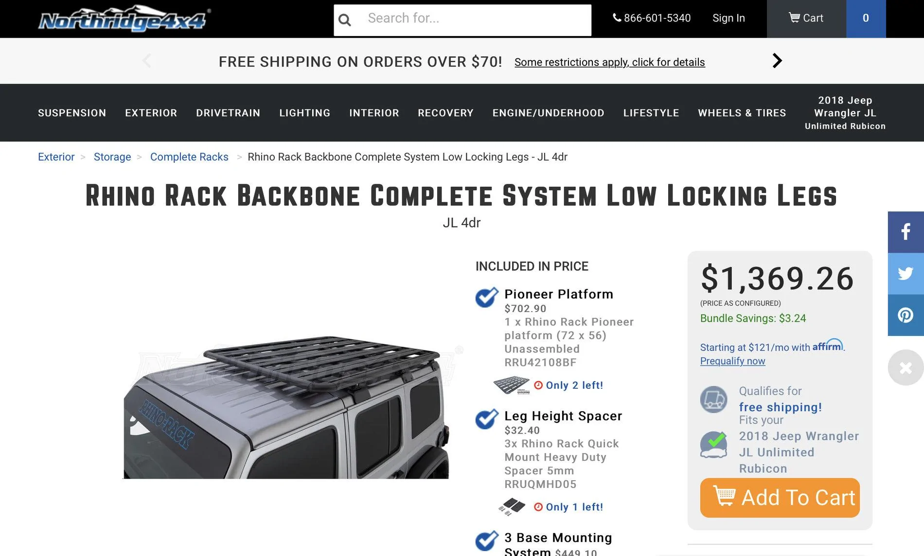 Jeep Wrangler JL Rhino Rack Backbone Installed! AACF19CC-290B-4F0D-B0EF-83D52F9C857F