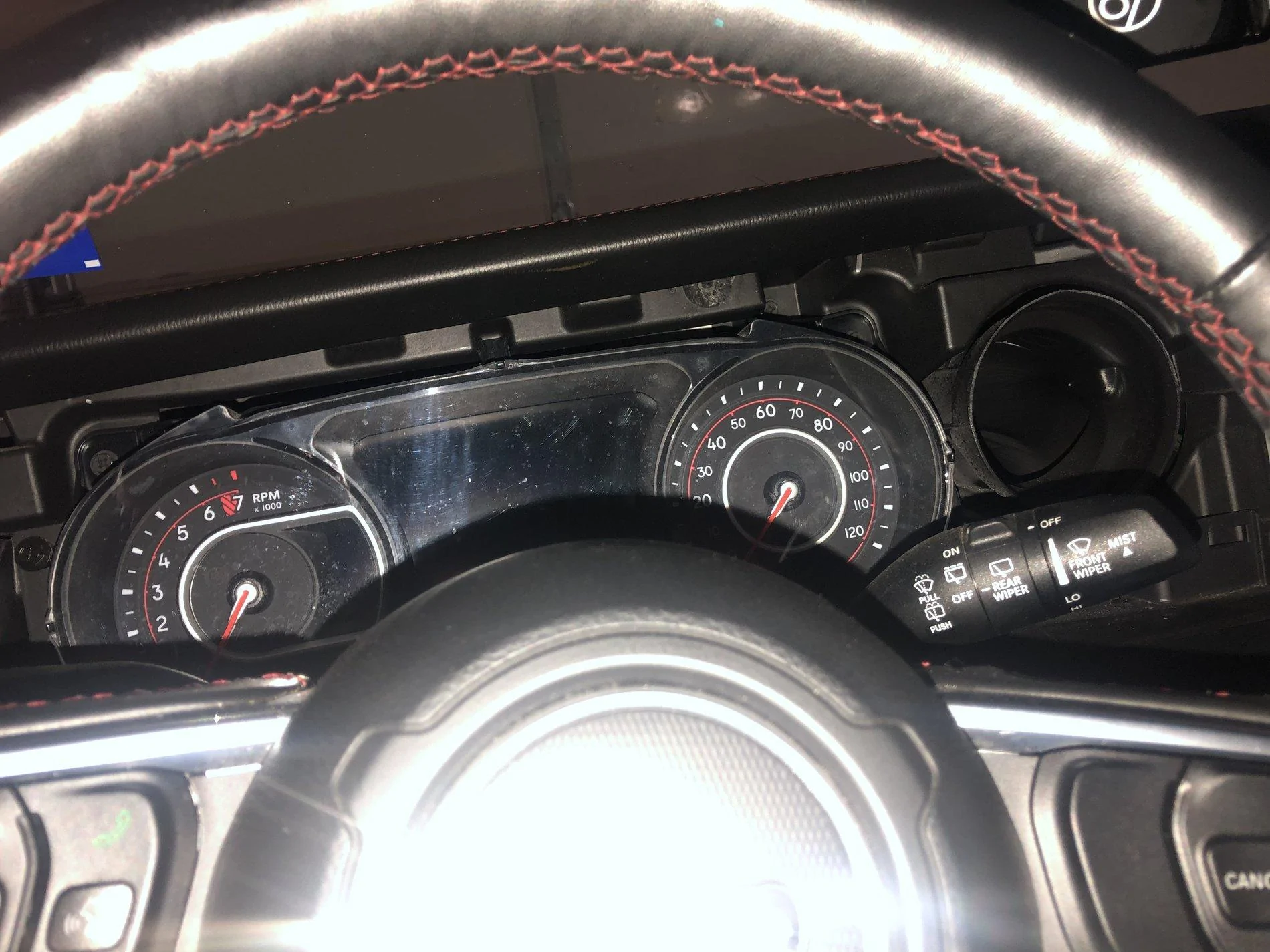 Jeep Wrangler JL Red Dash Trim Removal / Replacement 8B1C6499-FEAA-4AAC-987C-31D077CA411A