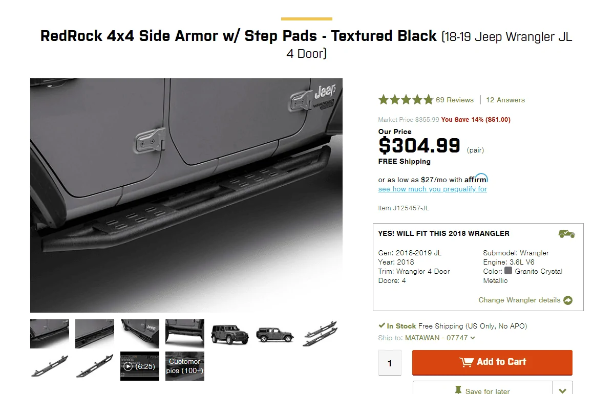Jeep Wrangler JL JL Rubicon Take Offs & Running Boards - New Jersey Capture11