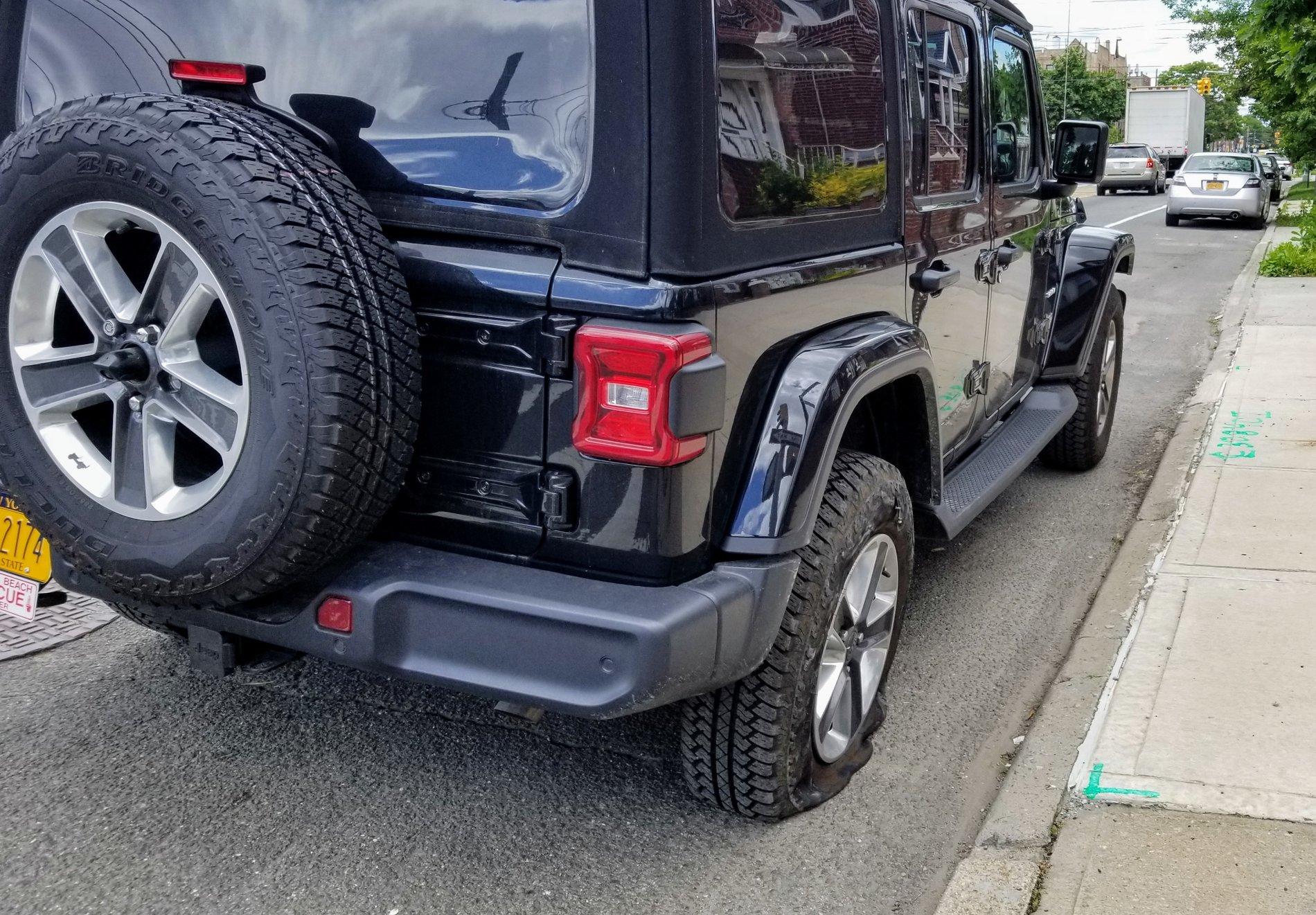 Jeep Wrangler JL Lost two tires in ~3k miles 20190614_111902