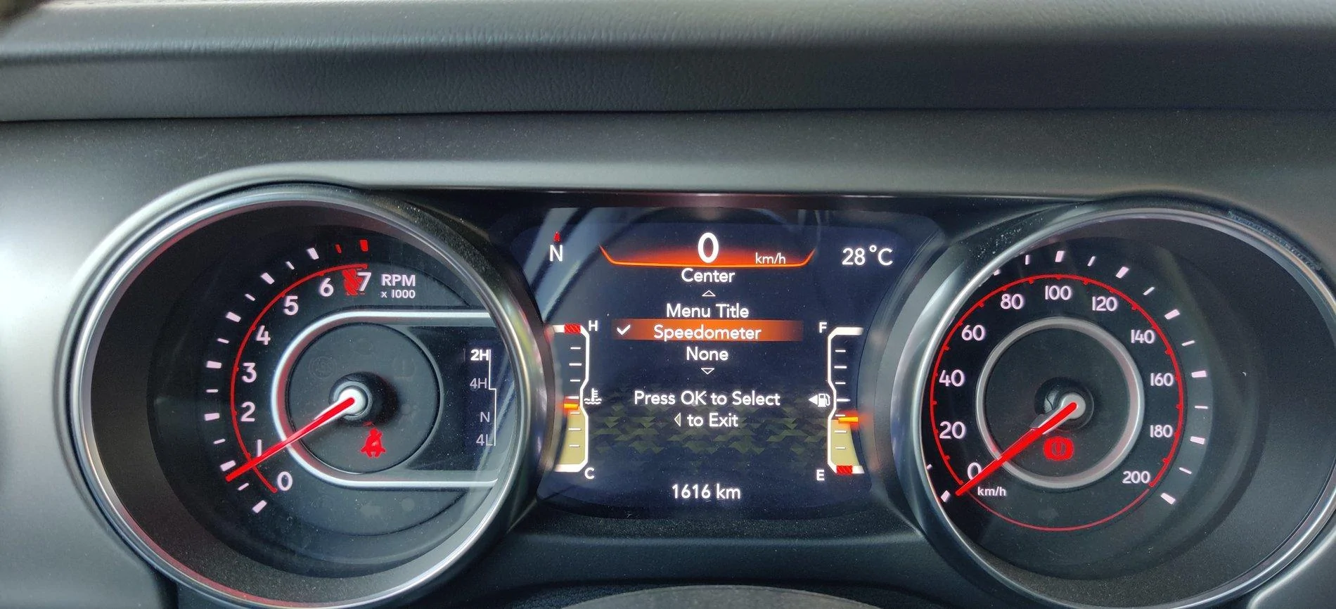 Jeep Wrangler JL BUG: Settings in driver's console forgotten when car turned off IMG_20190801_163822