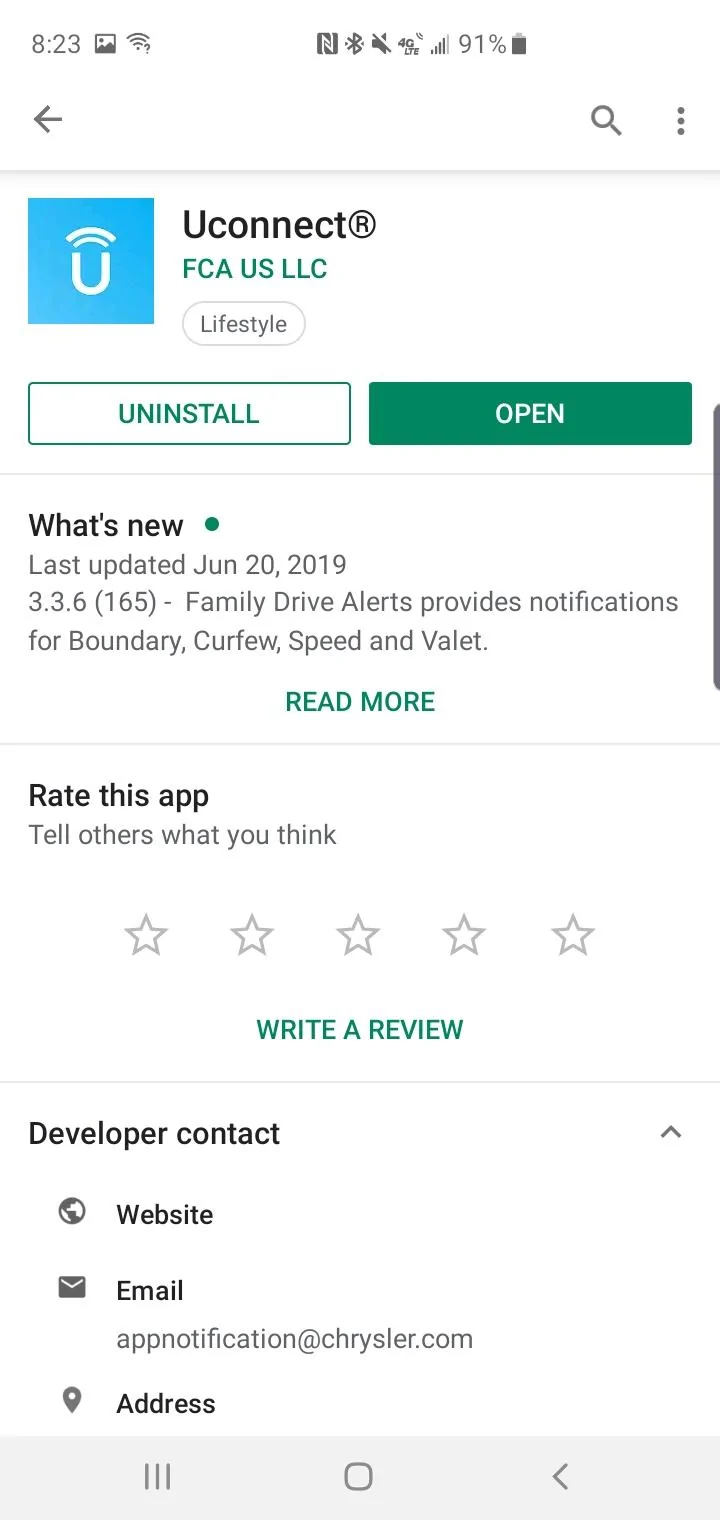 Jeep Wrangler JL Uconnect Access vs Sirius Guardian Screenshot_20190802-082311_Google Play Stor