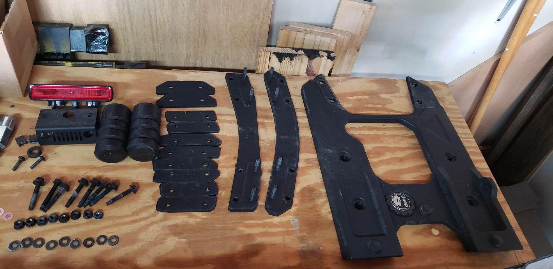 Jeep Wrangler JL SOLD Mopar Hinge Gate Reinforcement and CHMSL 20190802_090617