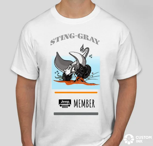 Jeep Wrangler JL Sting Ray Gray Jeep Design ? Sting Gray TShirt
