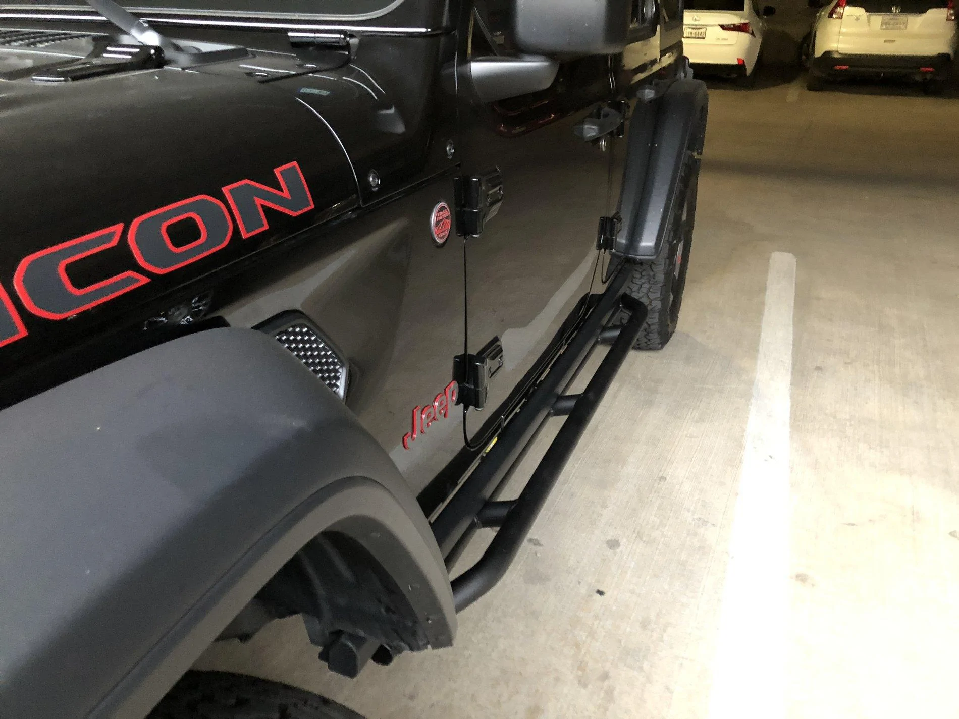 Jeep Wrangler JL ‘18 Black JLUR - NEW  39” BFG KM3 & Rotiform SIX 17x9, RK X-Factor 3.5” w/ Kings, Road Armor Flares 2176FAB3-85FF-49AB-B80B-AFB67CCAE485