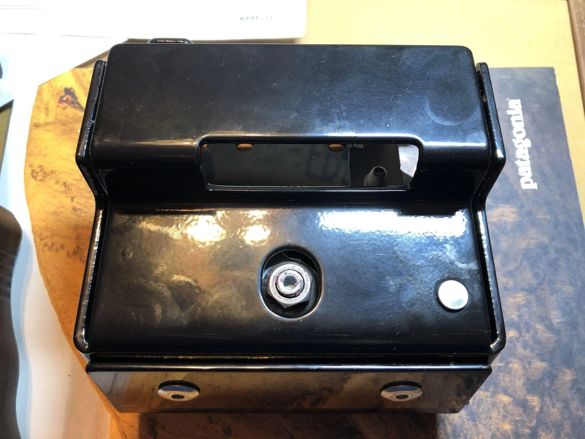 Jeep Wrangler JL MOPAR Hood Lock Kit Assembly Notes and Photos 2 Lock Mechanism Rear