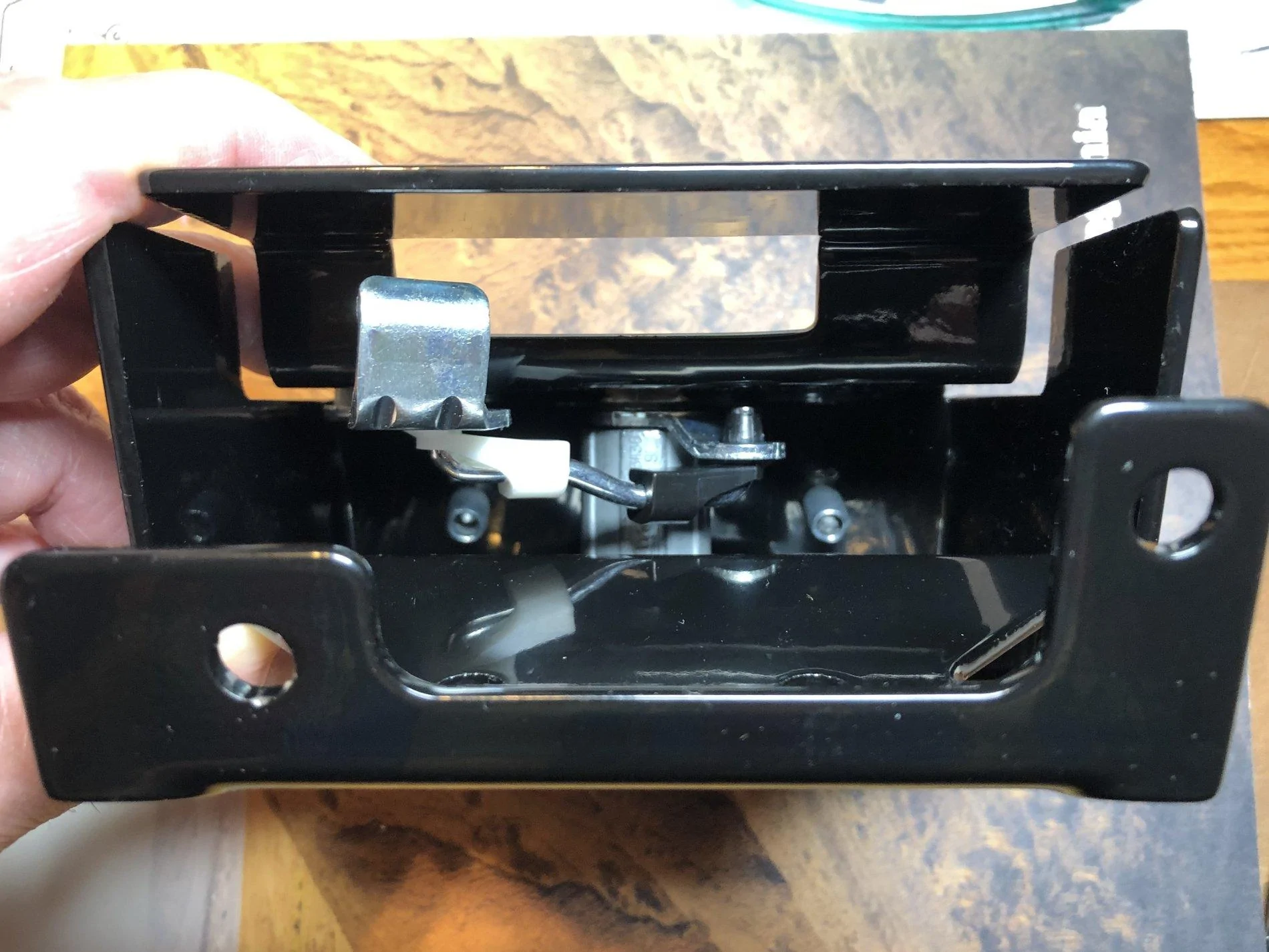 Jeep Wrangler JL MOPAR Hood Lock Kit Assembly Notes and Photos 4 Lock Mechanism Top Locked