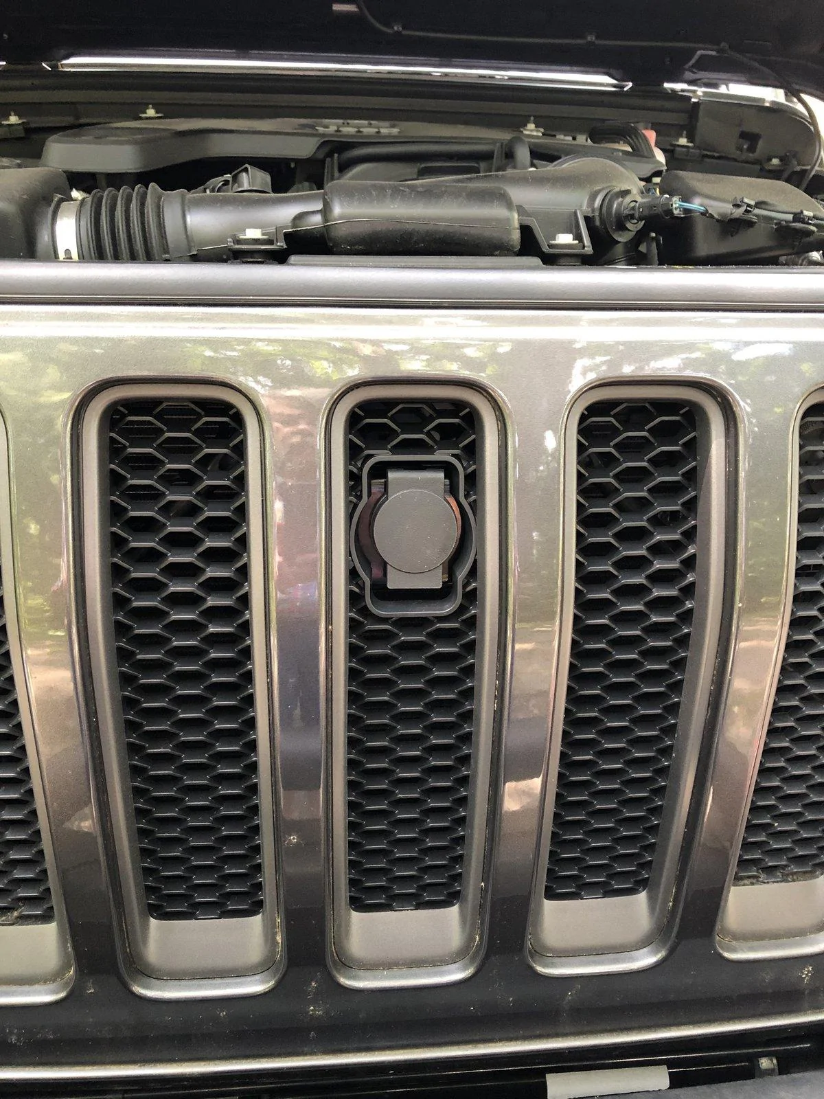 Jeep Wrangler JL MOPAR Hood Lock Kit Assembly Notes and Photos 15 Front Finished Closeu