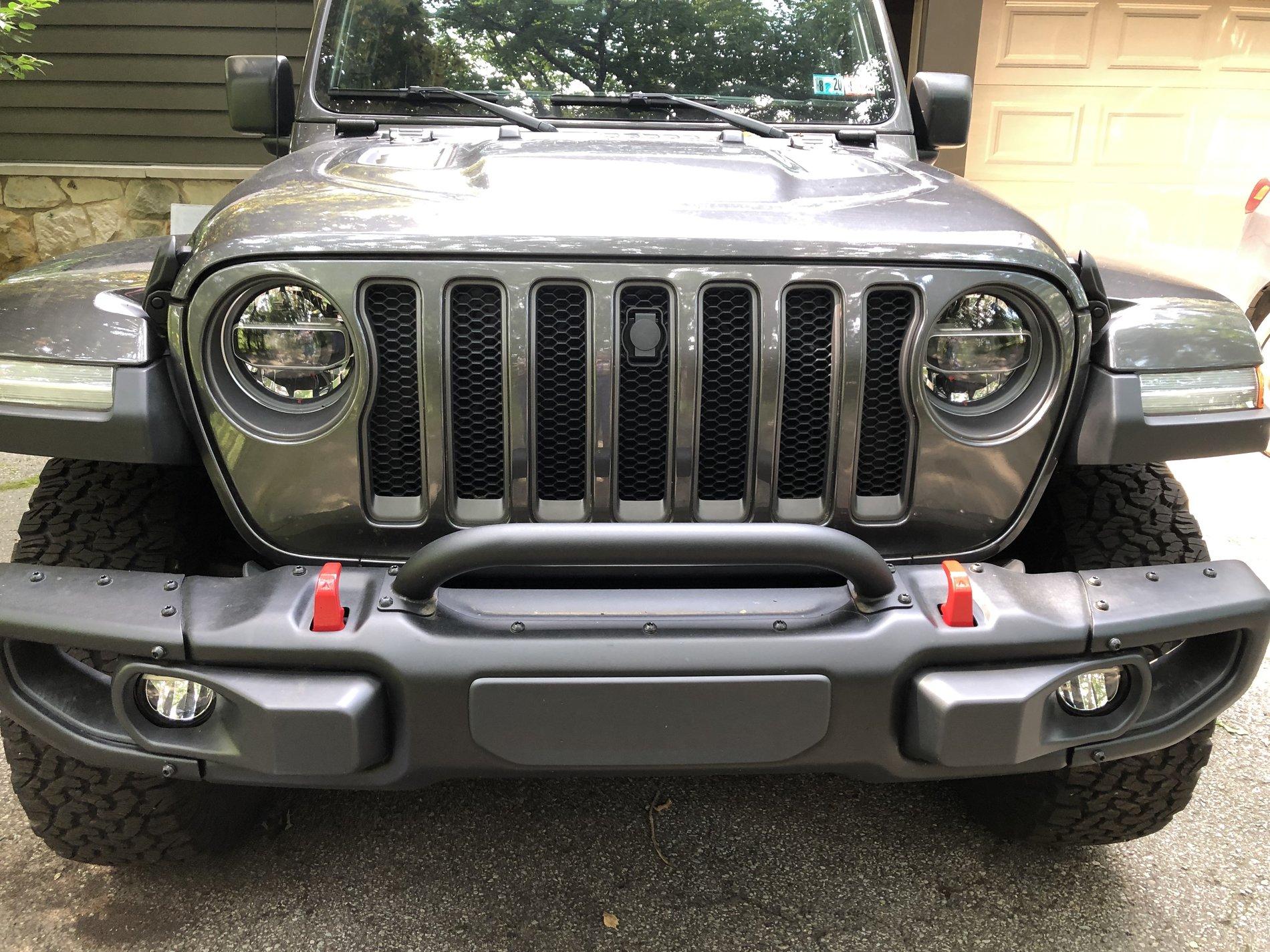Jeep Wrangler JL MOPAR Hood Lock Kit Assembly Notes and Photos 16 Front Finished