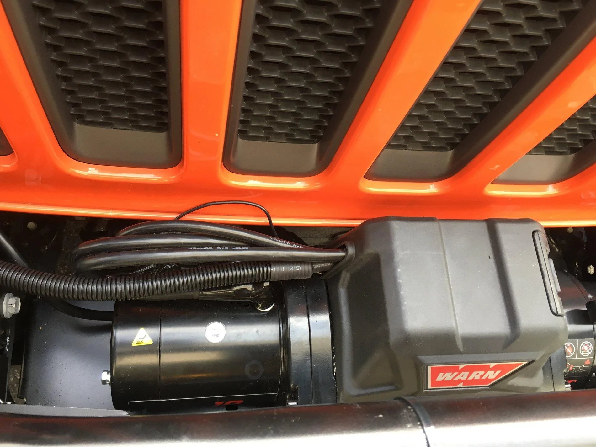 Jeep Wrangler JL Warn Winch - Cable/Wire Management {filename}