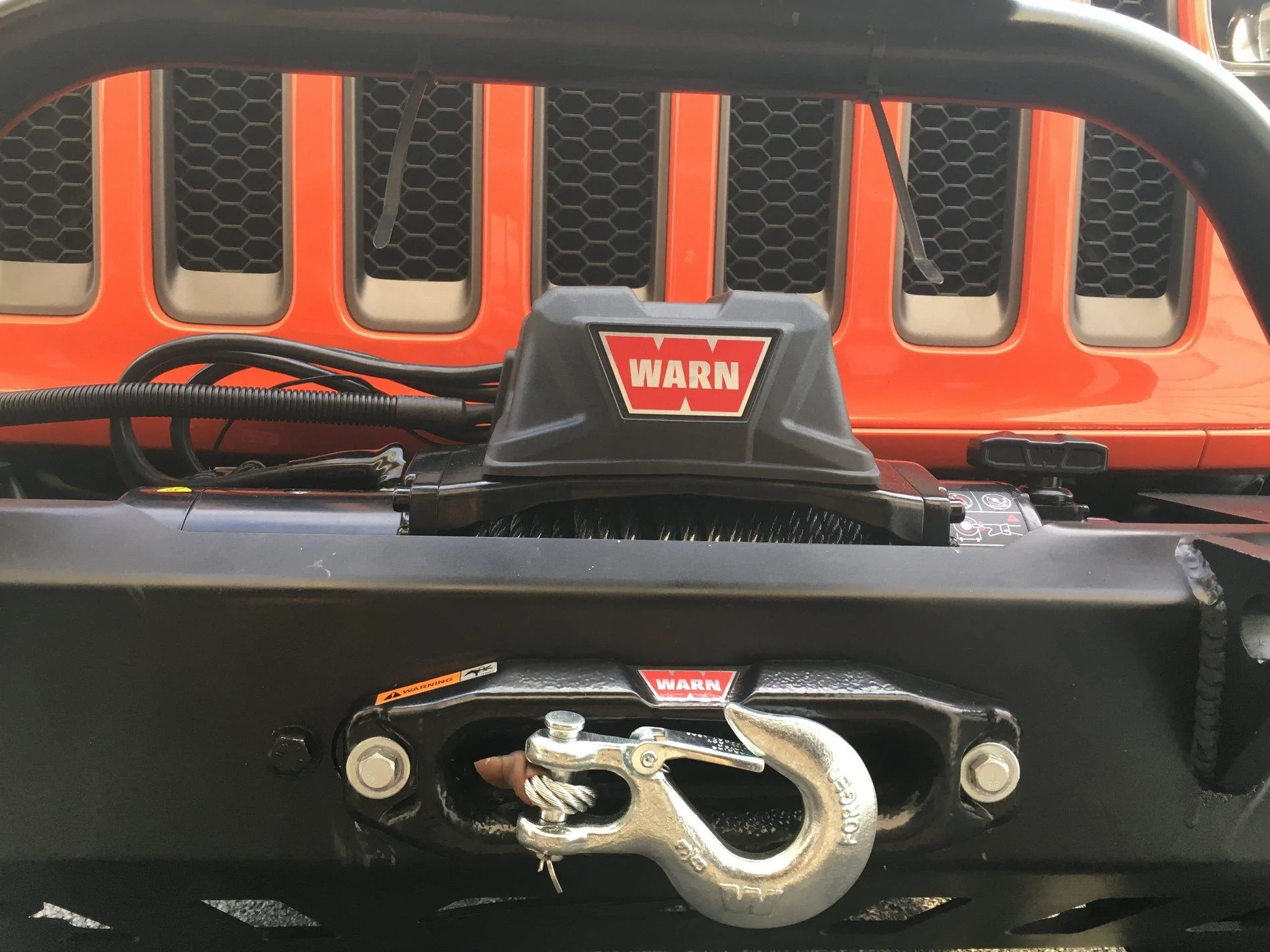Jeep Wrangler JL Warn Winch - Cable/Wire Management {filename}