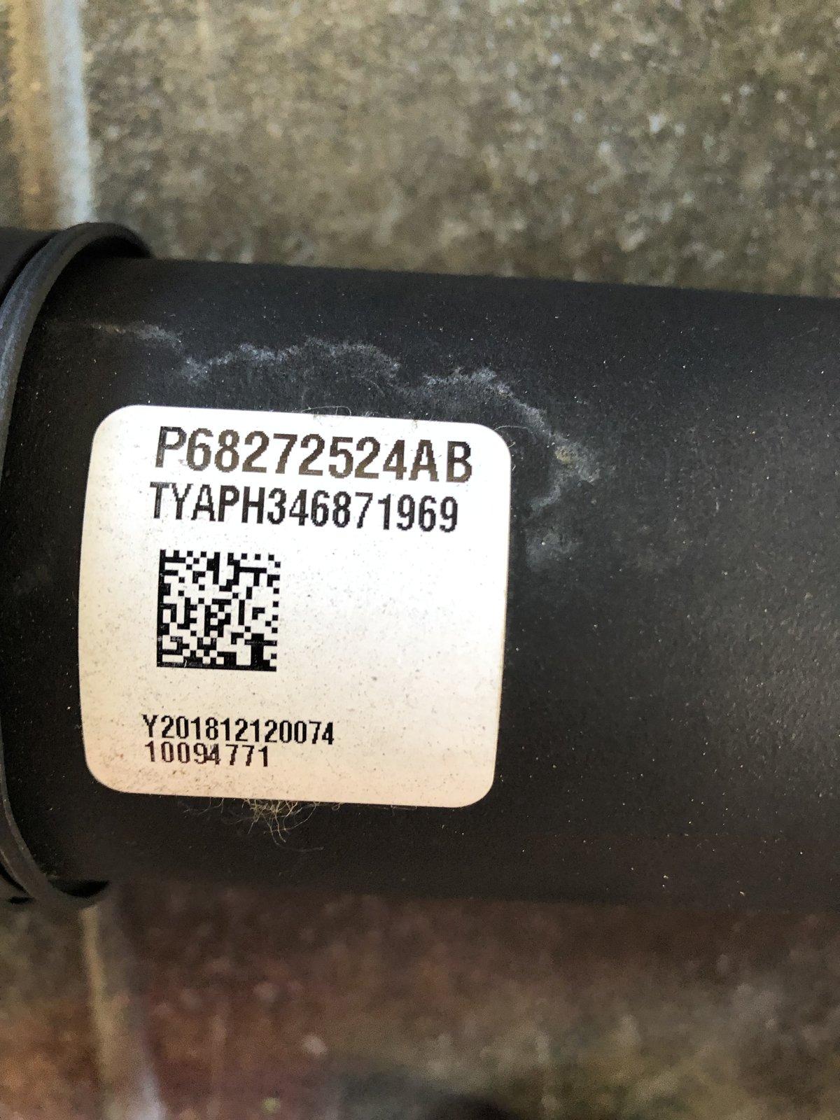 Jeep Wrangler JL Driveshaft D7051DBE-862C-4479-B7EC-B395271EC8BE