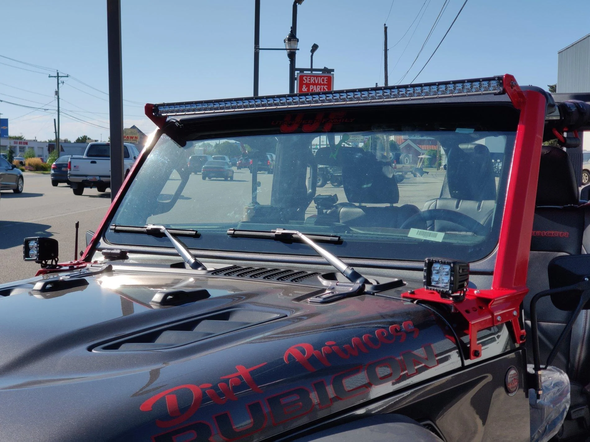 Jeep Wrangler JL Over Windshield Light Bar Mount IMG_20190815_170931