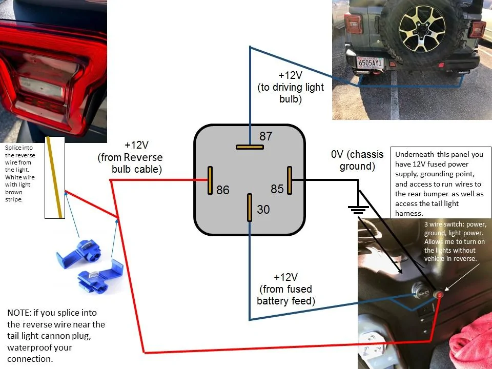 Jeep Wrangler JL Newbie rear bumper question Reverse Lights