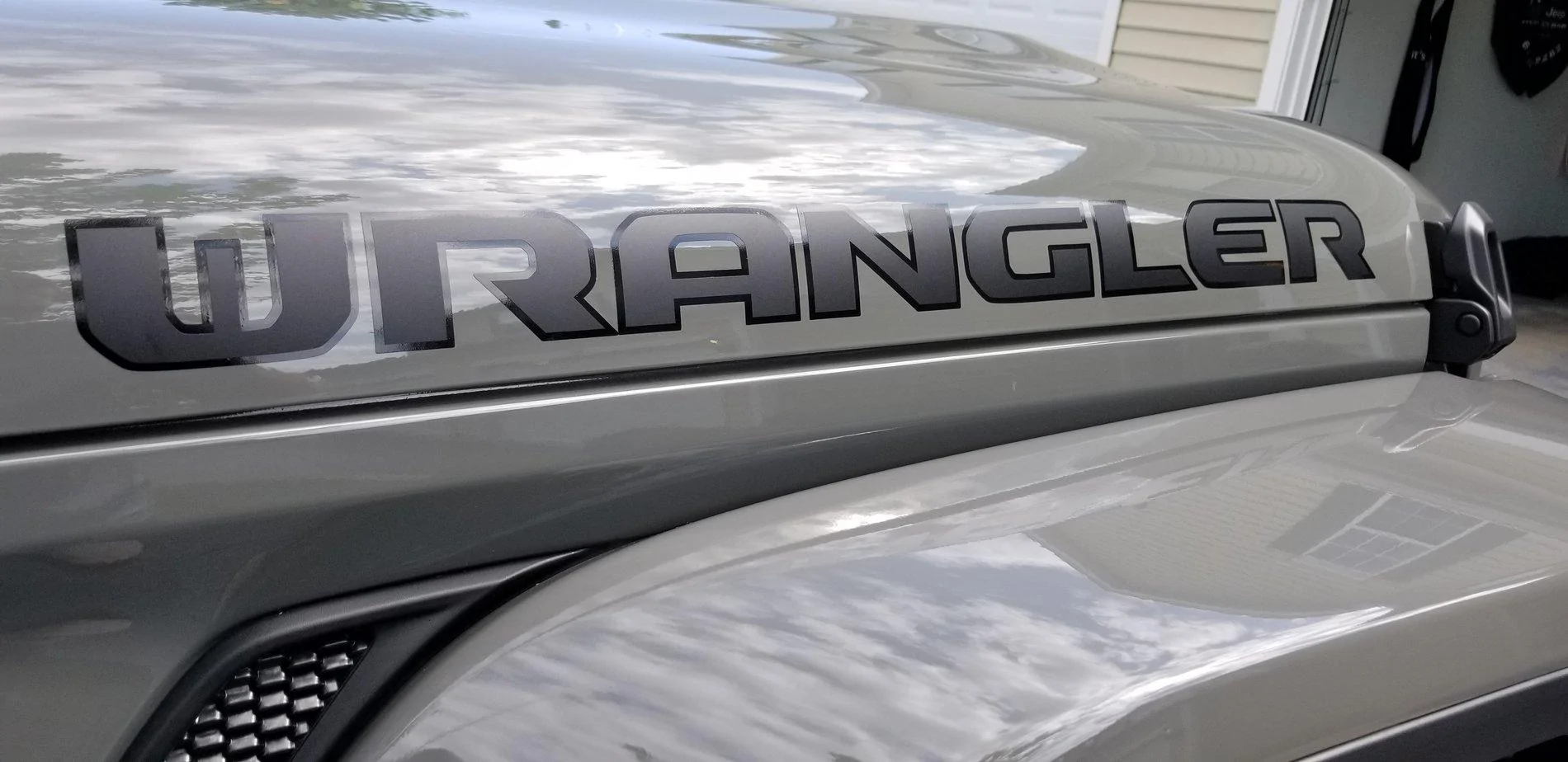 Jeep Wrangler JL PixelDecals - 5 week wait time plus creased decals 20190808_110803