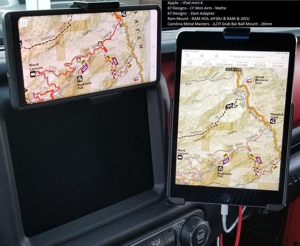 Jeep Wrangler JL iPad for GPS???? Ipad_mount_1