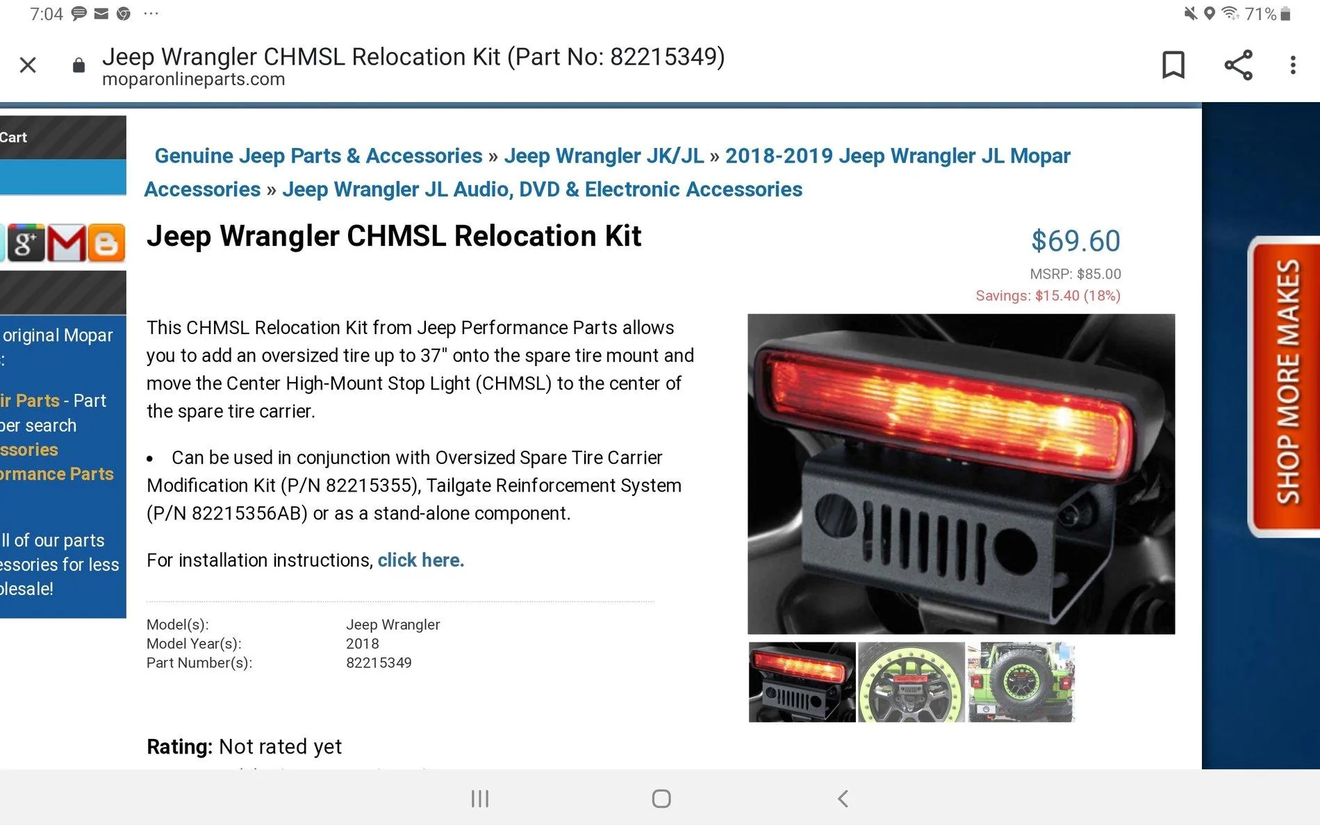 Jeep Wrangler JL 3rd brake light relocation bracket Screenshot_20190826-190440_Chrom