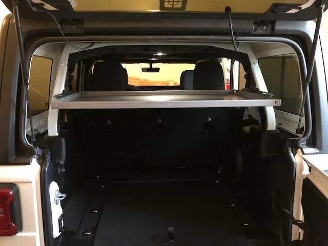 Jeep Wrangler JL Vector Offroad's Rear JLU Interior GGB Cargo Basket JLU PLATFORM