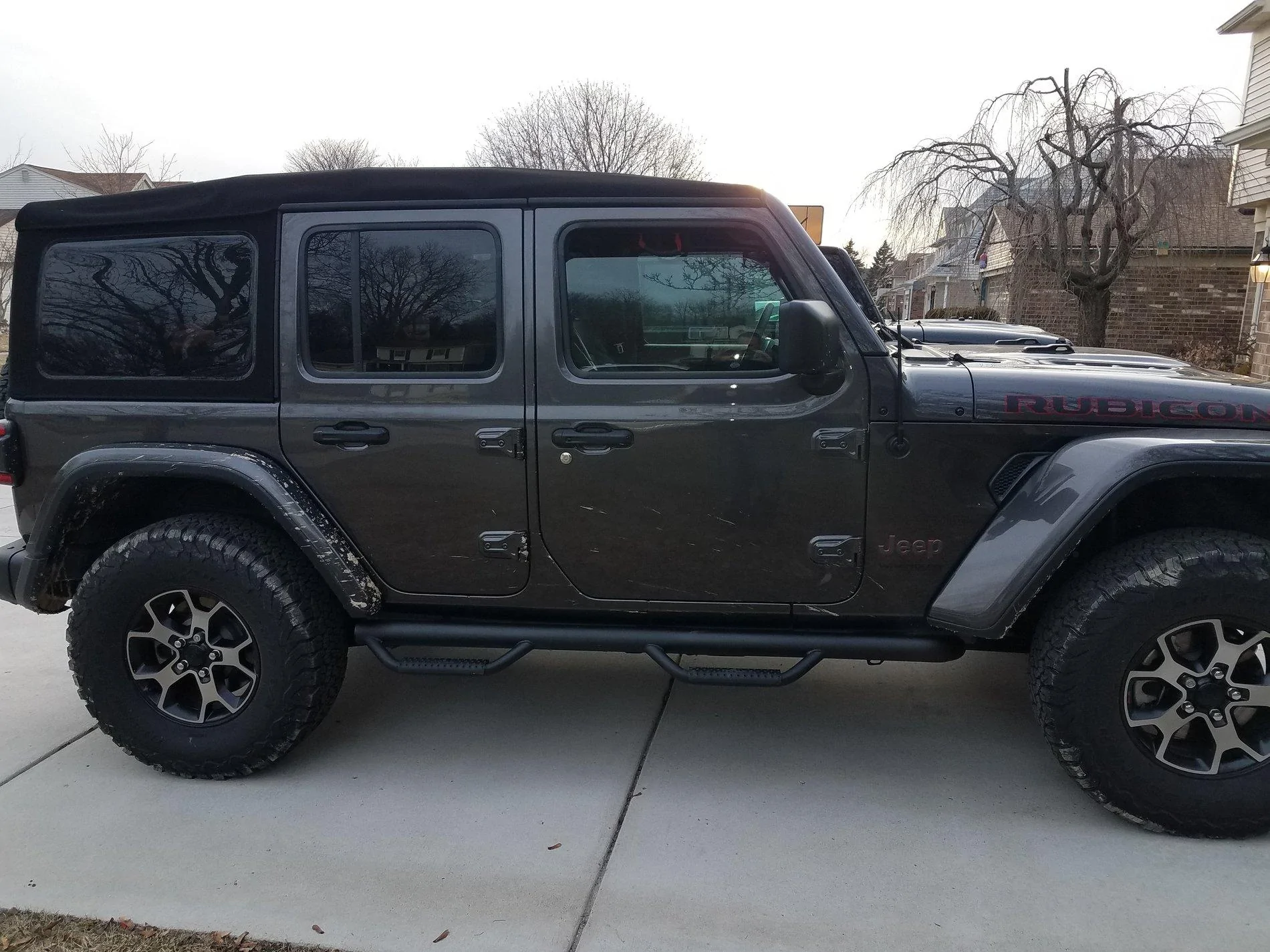 Jeep Wrangler JL Rough country side steps 20180320_190519