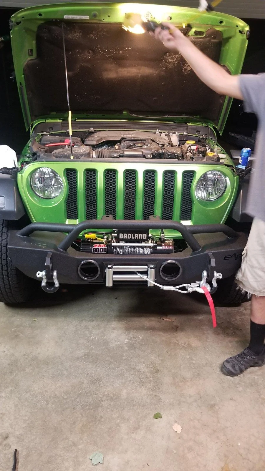 Jeep Wrangler JL Bumper issues with fog lights 20190829_224006