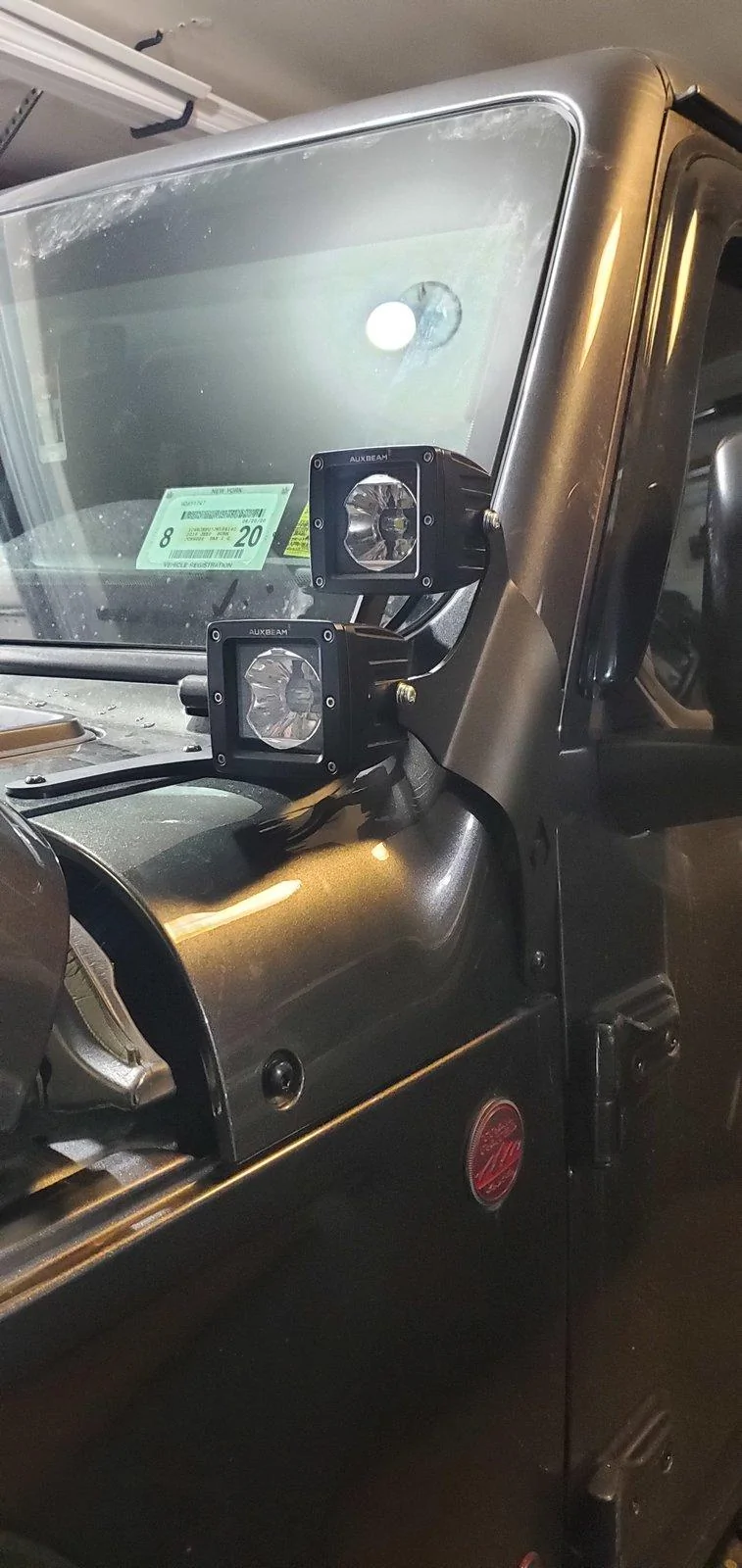 Jeep Wrangler JL A pillar lights 20190405_210032