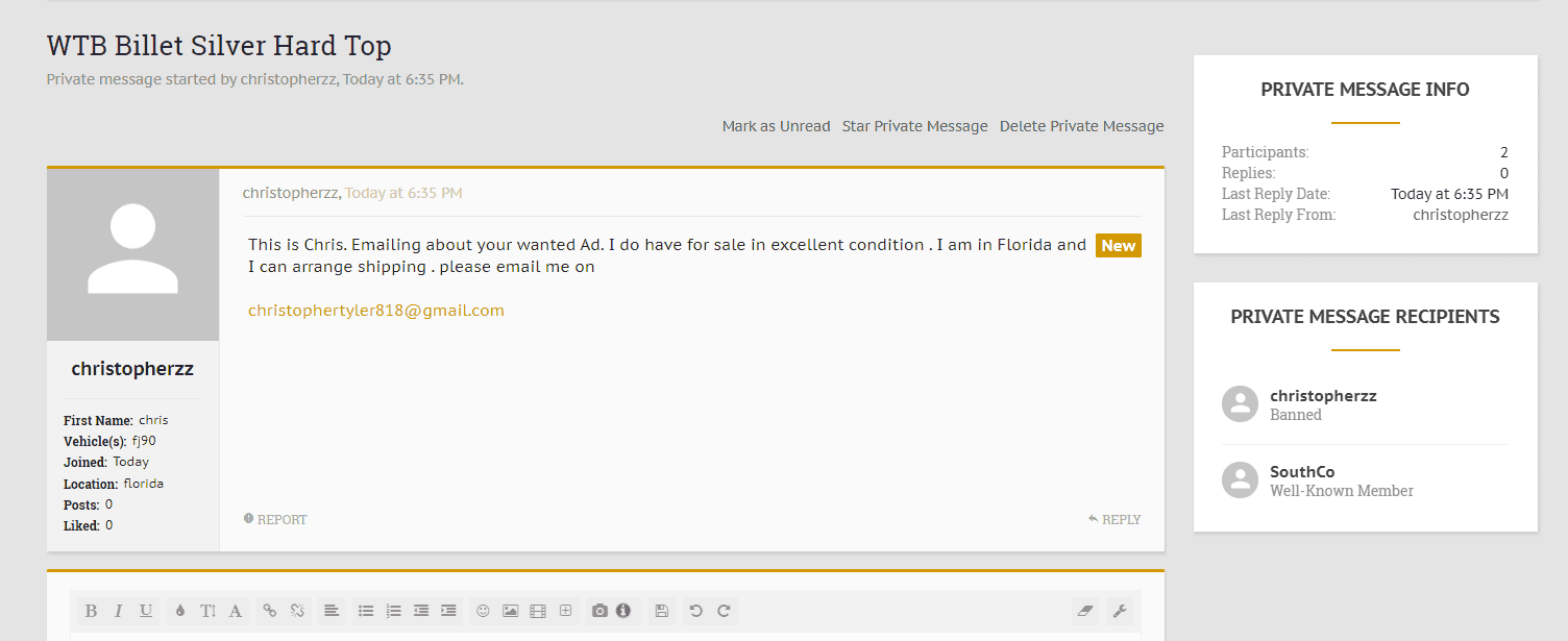 Jeep Wrangler JL Scammers on our Forum! upload_2019-9-5_20-33-47