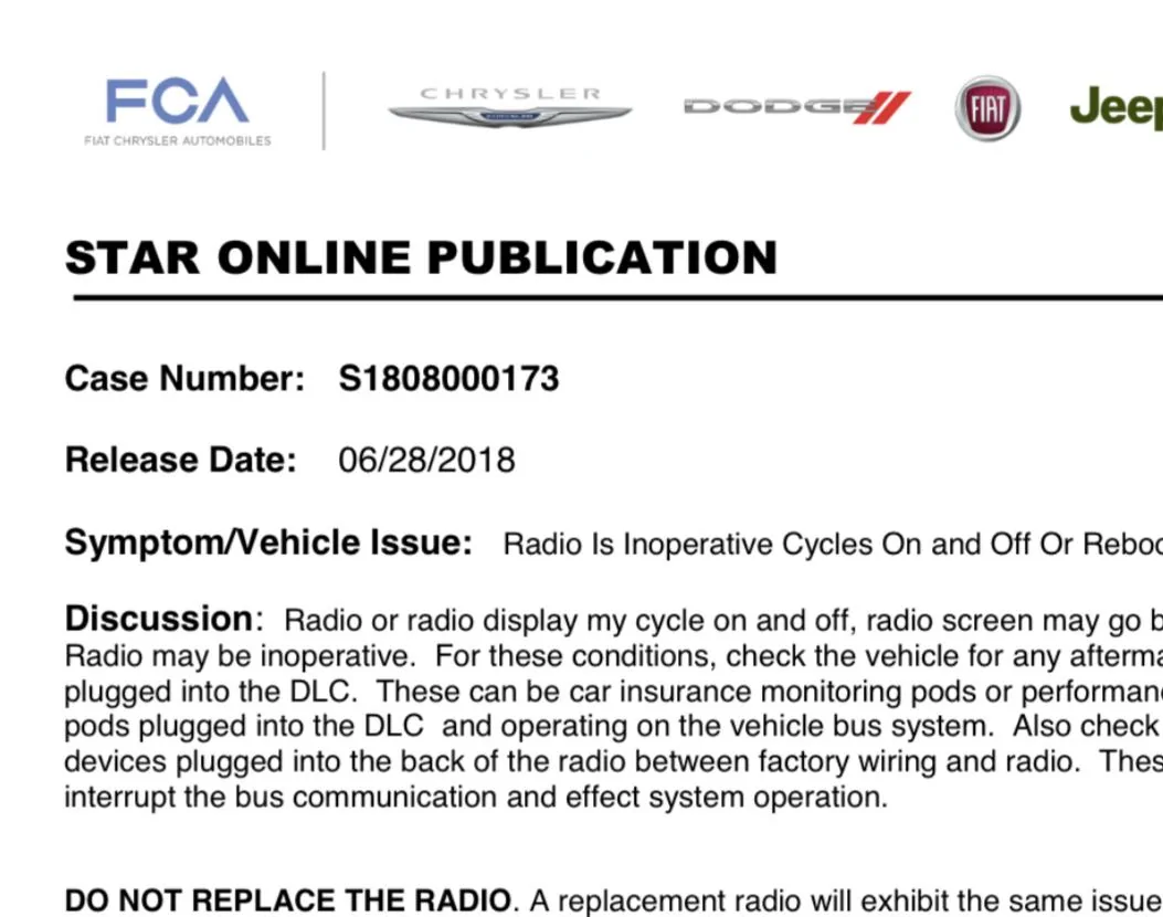 Jeep Wrangler JL Intermittent issues with Uconnect 8.4 4D26E793-D35F-43A8-950B-12041D7F7D30