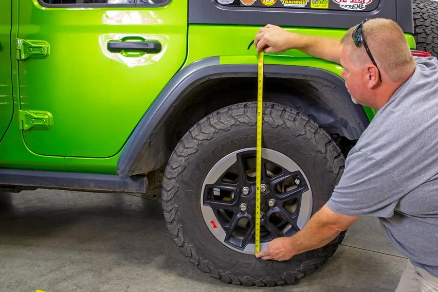 Jeep Wrangler JL 2" Rancho Lift Kit How-To measure-before-height
