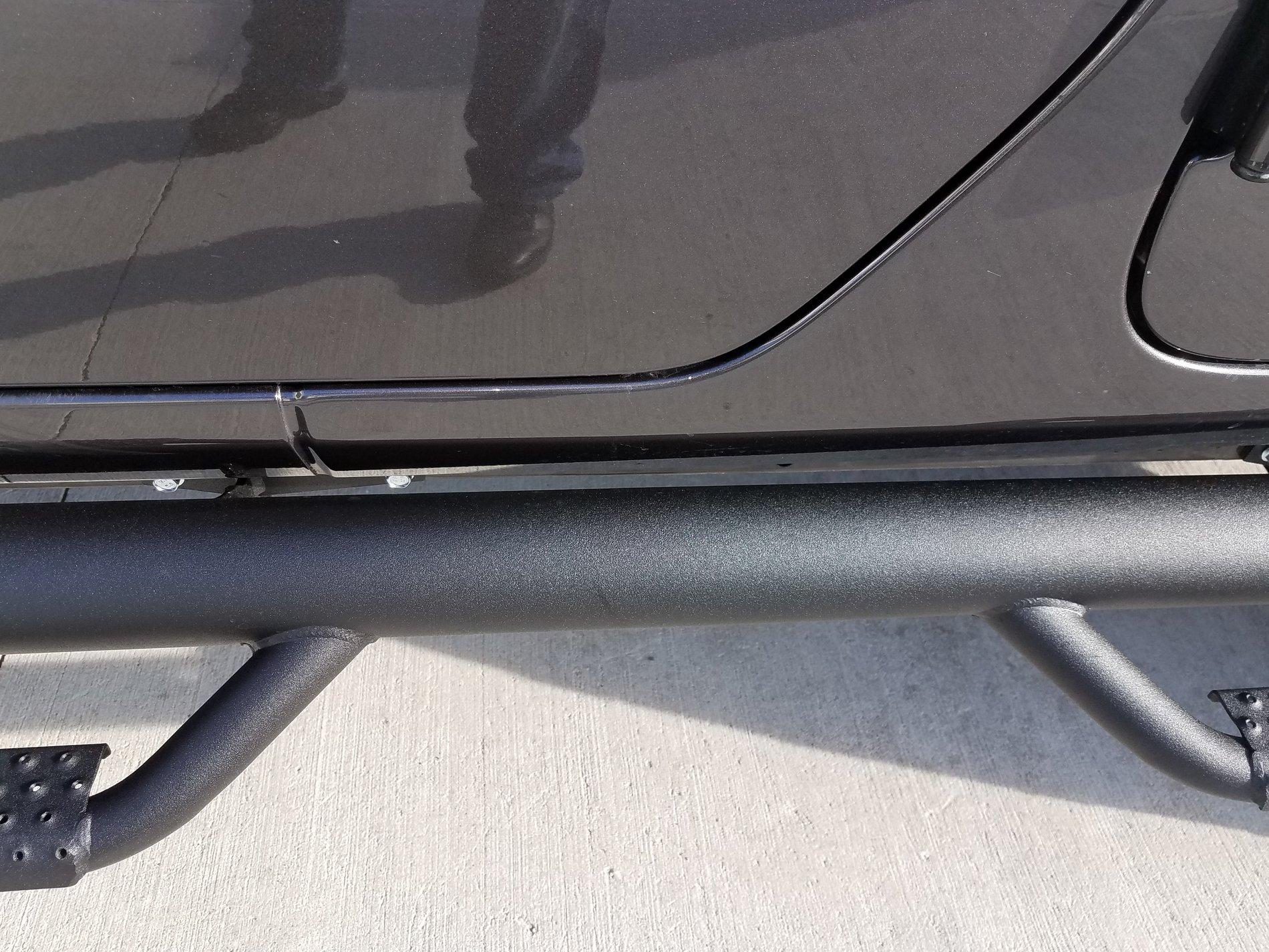 Jeep Wrangler JL Rough country side steps 20180322_092453