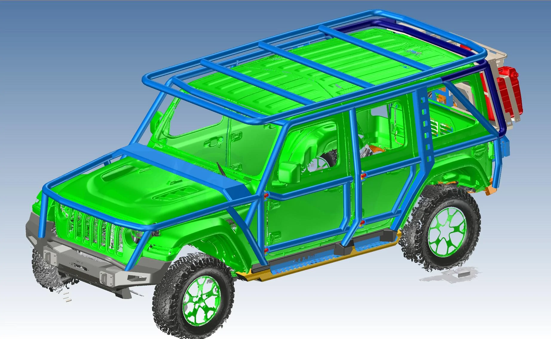 Jeep Wrangler JL ROAM Exo Cage - Exoskeleton Roll Cage ROAM Exo System , PF01 August 2019, 0006