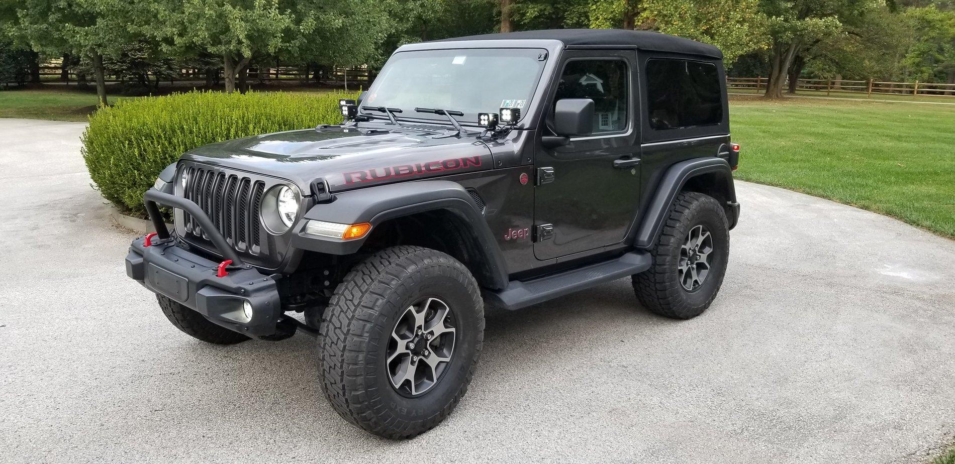Jeep Wrangler JL A pillar lights 2018 JL Side Shot