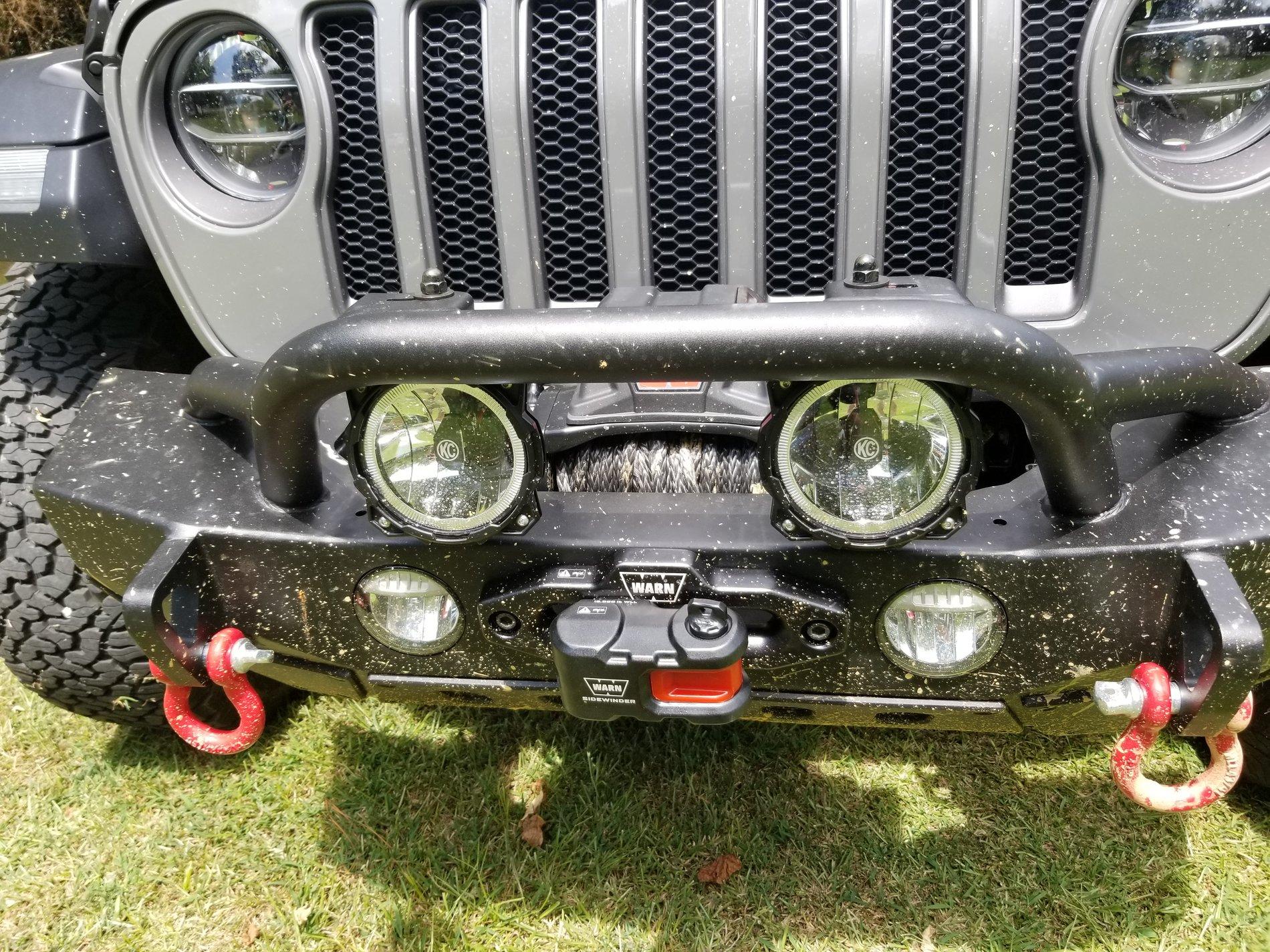 Jeep Wrangler JL How do you hook your wires on bumper 20190809_113809