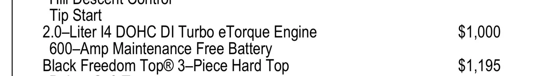 Jeep Wrangler JL 2.0 turbo vs Pentastar V6 E0A1B8C2-C6E1-4CE4-B834-6BC800EB5C44
