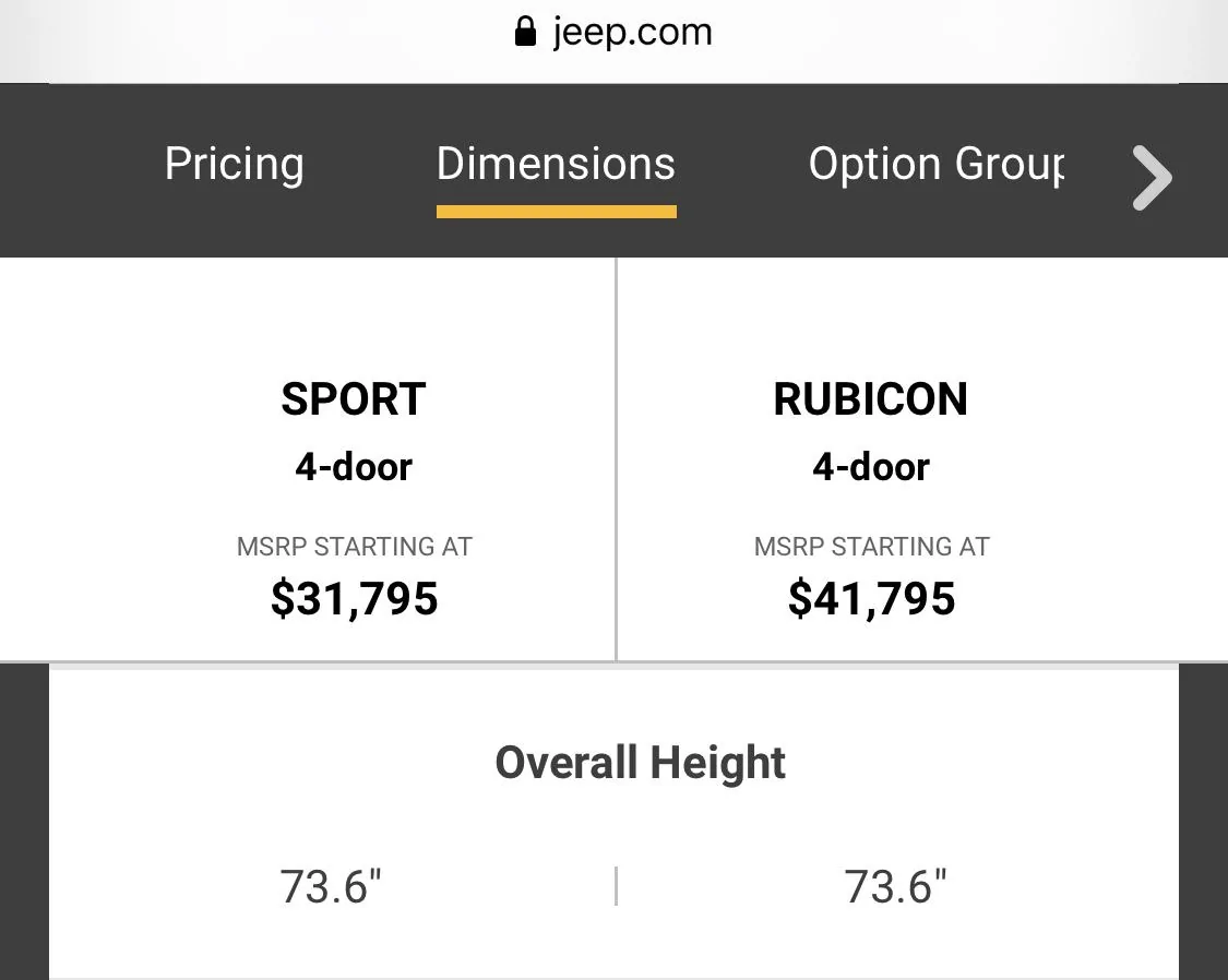 Jeep Wrangler JL 2.0 turbo vs Pentastar V6 369A73BB-0FA2-4899-9ACB-BA8A21289B86