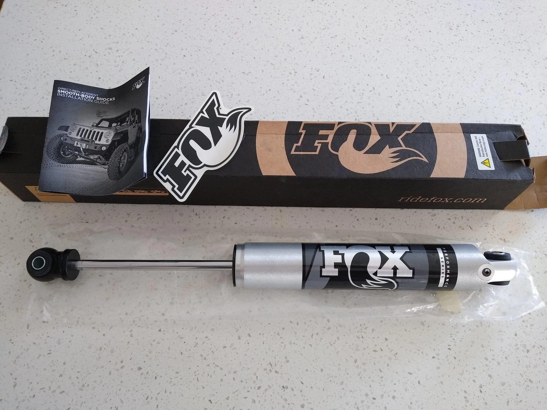 Jeep Wrangler JL FOX 2.0 IFP Steering Steering Stablizer Fox Steering Stabilizer