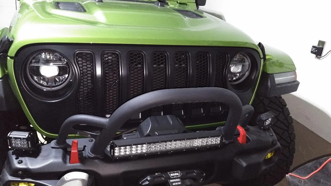 Jeep Wrangler JL Mopar Satin Black Grill thumbnail