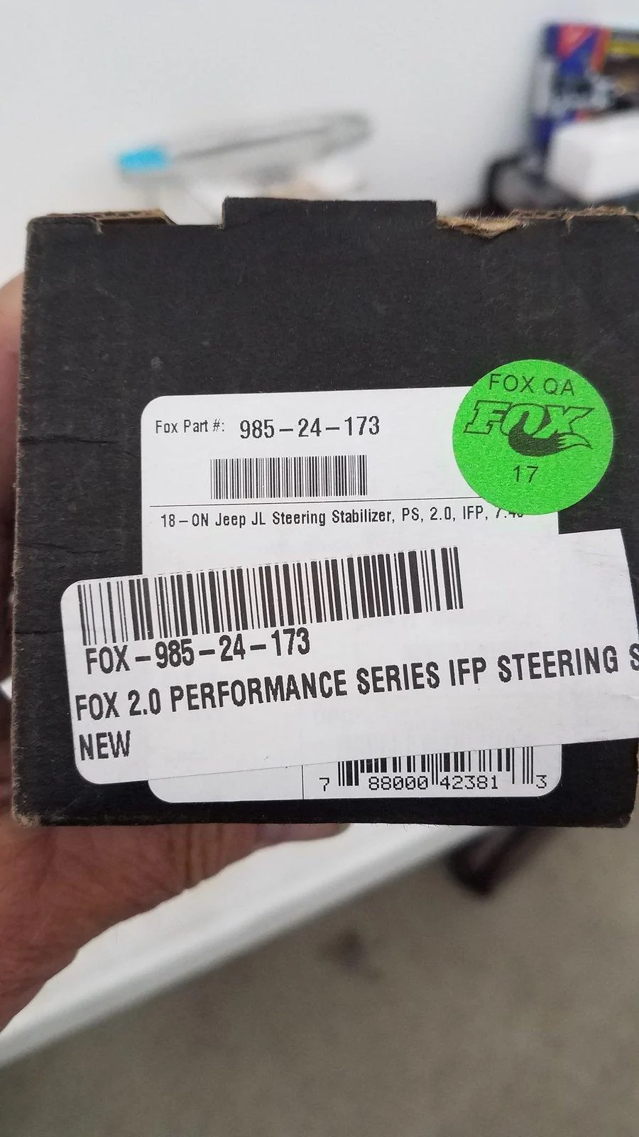 Jeep Wrangler JL NEW FOX STEERING STABILIZER  2.0 20191108_112510