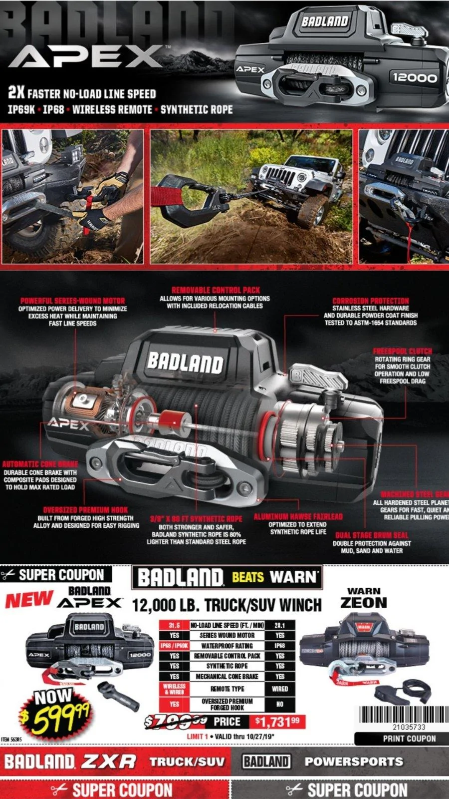 Jeep Wrangler JL Which winch for JL Wrangler Harbor Freight Winch