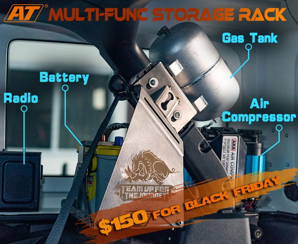 Jeep Wrangler JL MULTI-FUNCTIONAL STORAGE RACK(MATCH JK&JL) - AT Car SC07417