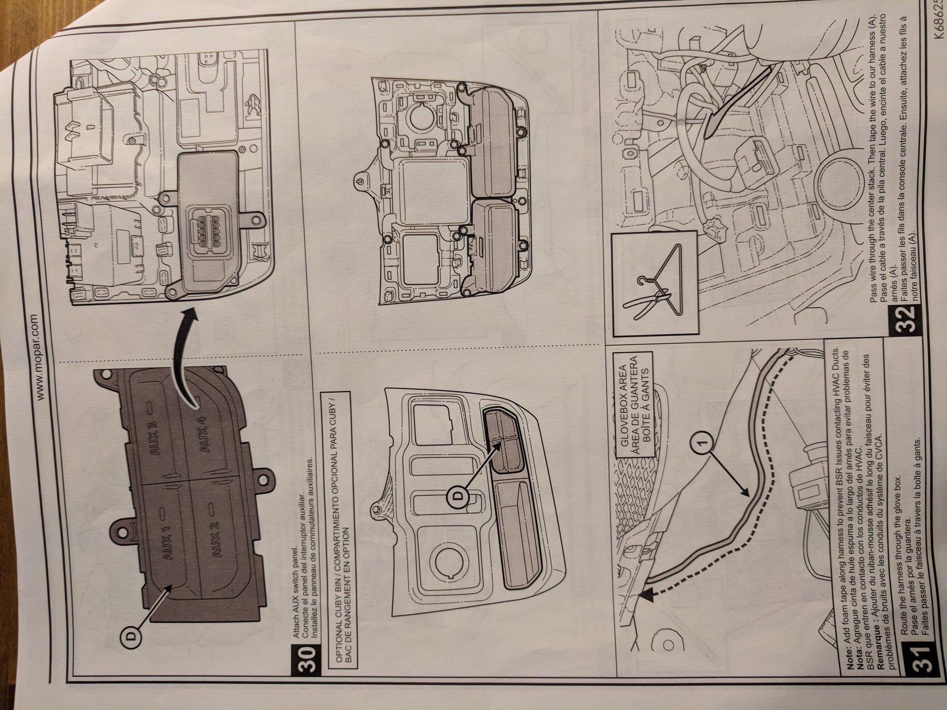 Jeep Wrangler JL Auxiliary (AUX) Switches Configuration/Installation DIY IMG_20180326_195706