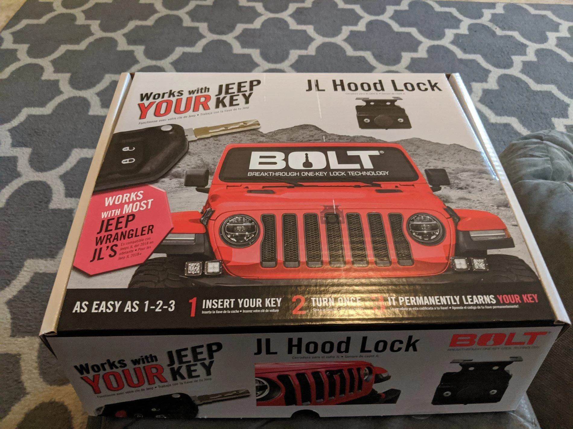 Jeep Wrangler JL Bolt Hood Locks for the JL IMG_20191114_153619