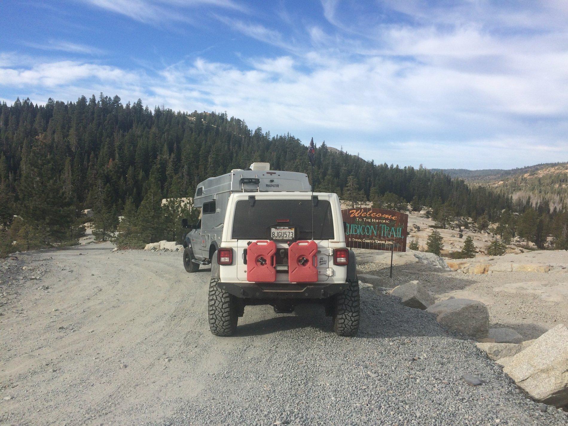 Jeep Wrangler JL The Rubicon Trail Rubicon Trail sign