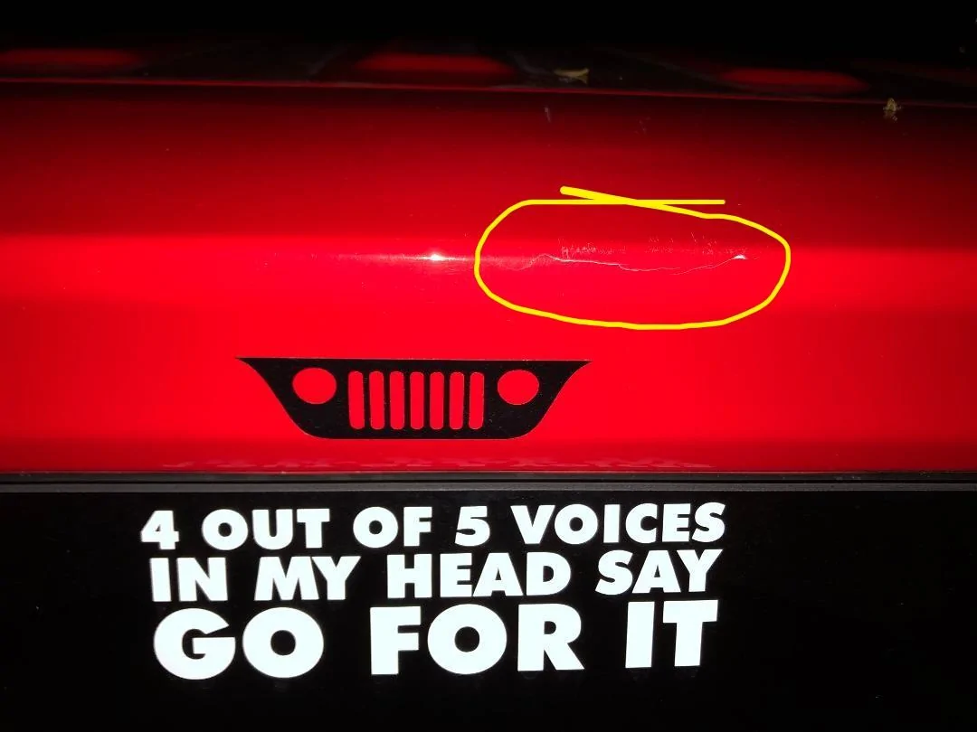 Jeep Wrangler JL Need Help ...Cracked my roof!.... Boo_boo